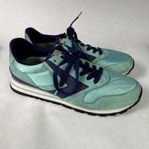 Brooks Womens Chariot Running Sneakers 1201711B494 Teal Blue Suede Size 9